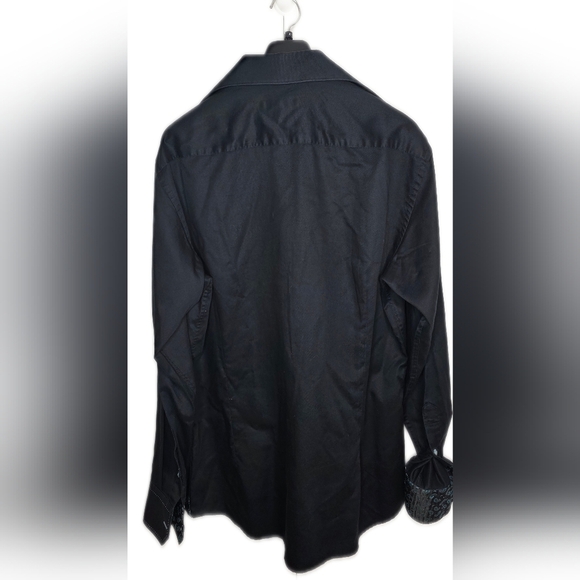 BLU By Polifroni Men's Black Western Shirt.  Button Down, Long Sleeve, Lg. - Picture 2 of 9